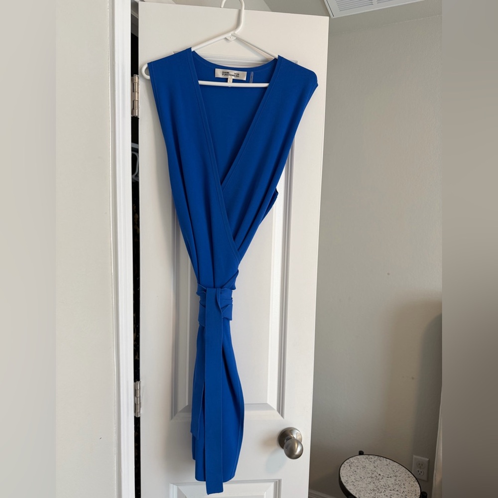 Diane Von Furstenberg Royal Blue Wrap Dress